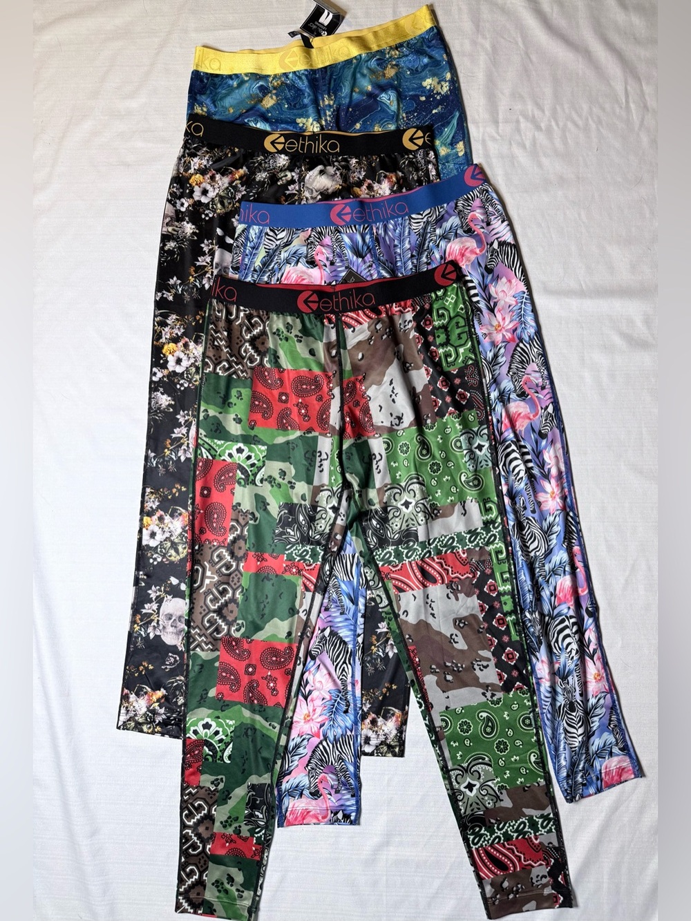 Ethika Women’s Leggings Lot of 4 XL NWT Graphic Print Stretch Pants
